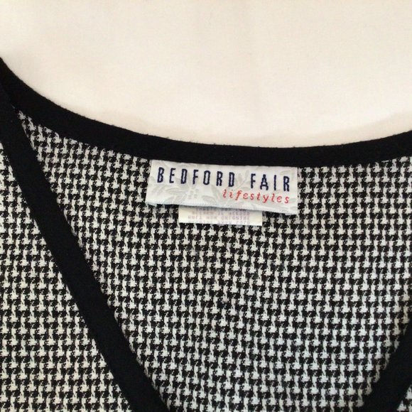 Bedford Fair Lifestyles Black & White Jumper Dress - Picture 7 of 11